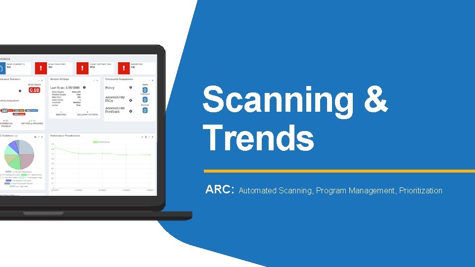 Scanning & Trends ARC: Automated Scanning, Program Management, Prioritization 