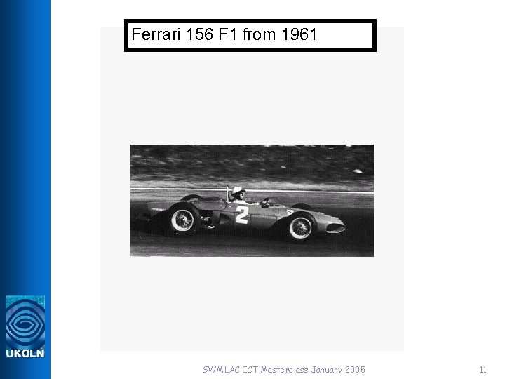 Ferrari 156 F 1 from 1961 SWMLAC ICT Masterclass January 2005 11 