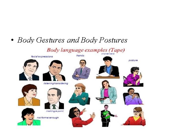  • Body Gestures and Body Postures 