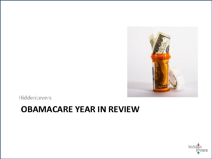$ Hidden. Levers OBAMACARE YEAR IN REVIEW 