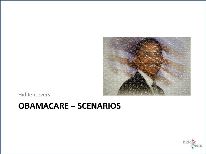 Hidden. Levers OBAMACARE – SCENARIOS 