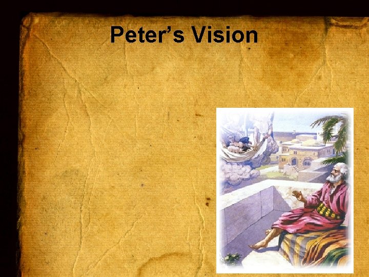 Peter’s Vision 