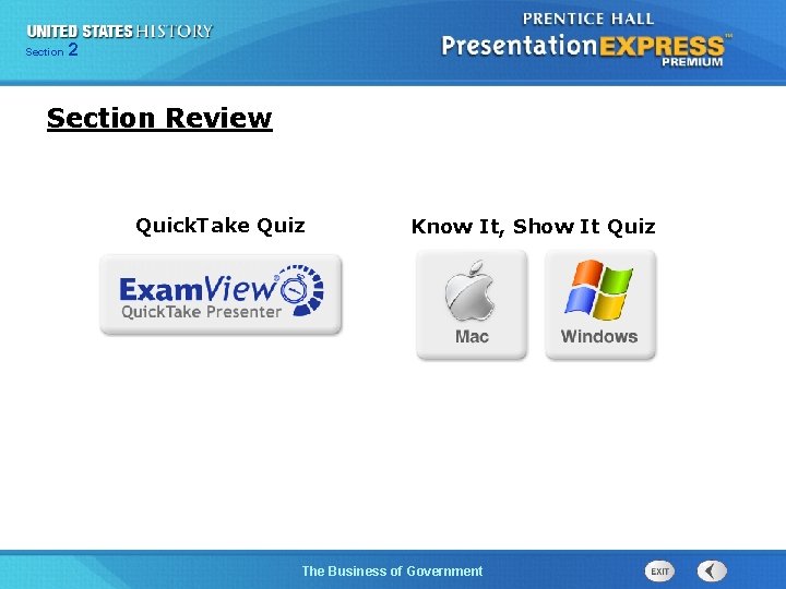 225 Section Chapter Section 1 Section Review Quick. Take Quiz Know It, Show It