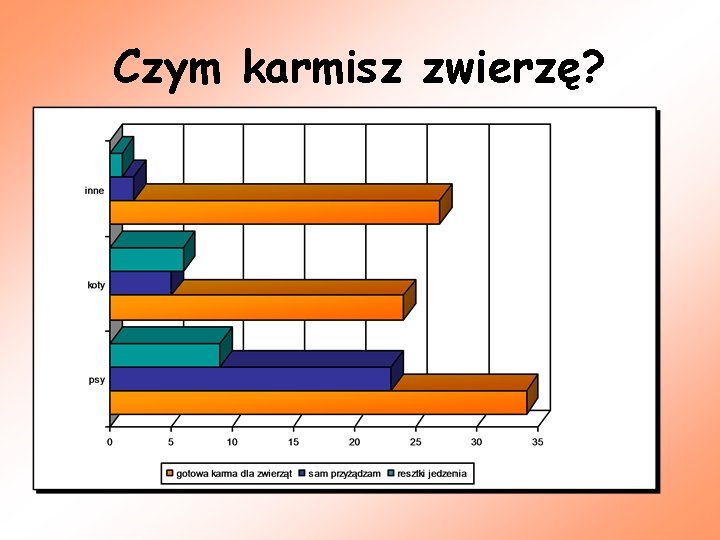 Czym karmisz zwierzę? 