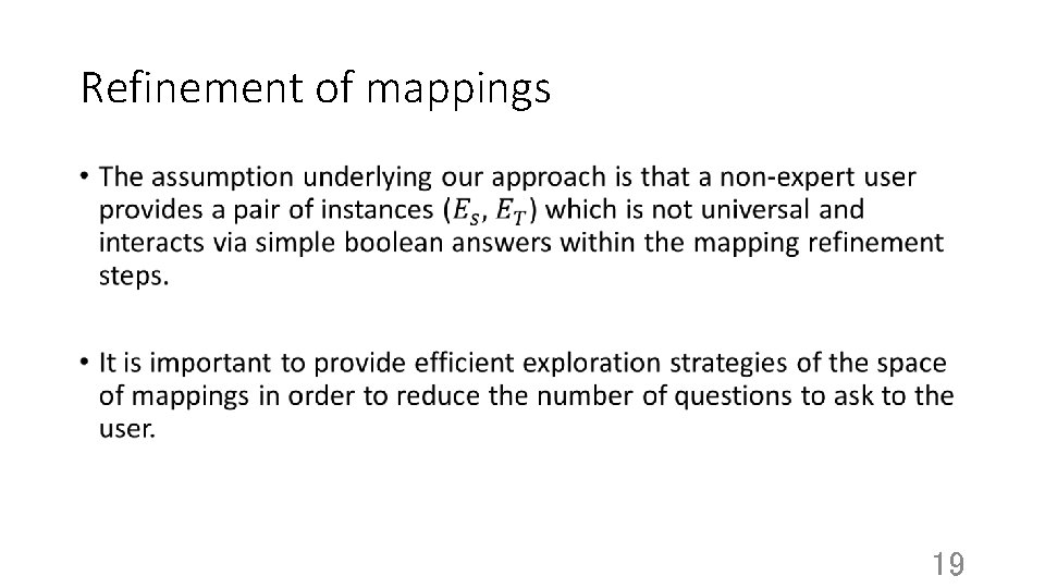 Refinement of mappings • 19 