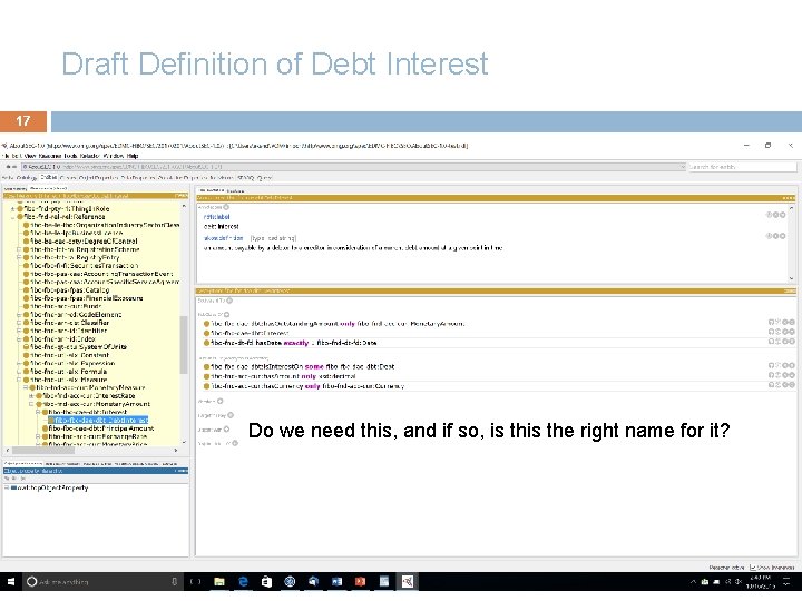 Draft Definition of Debt Interest 17 Do we need this, and if so, is