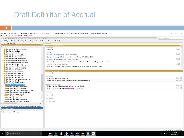 Draft Definition of Accrual 21 