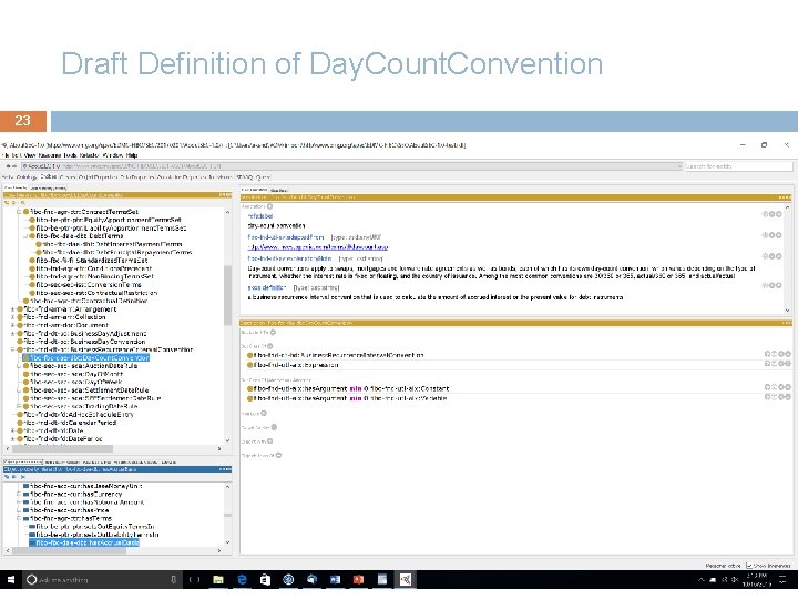 Draft Definition of Day. Count. Convention 23 