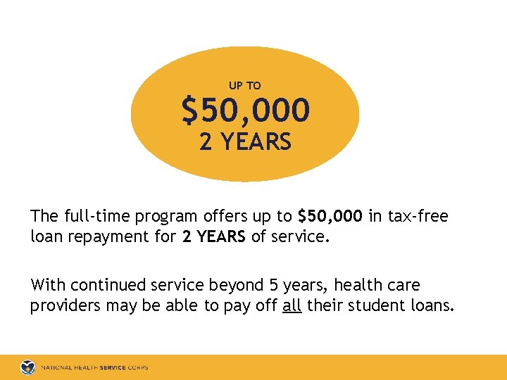 UP TO $50, 000 2 YEARS The full-time program offers up to $50, 000
