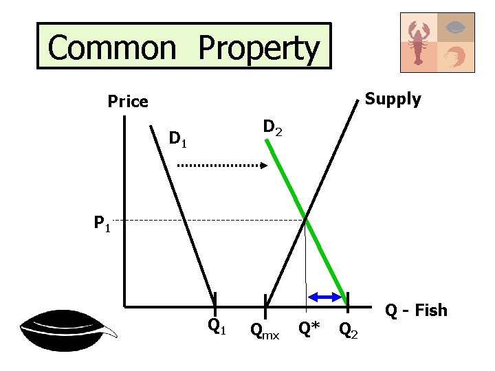 Common Property Supply Price D 2 D 1 P 1 Qmx Q* Q 2