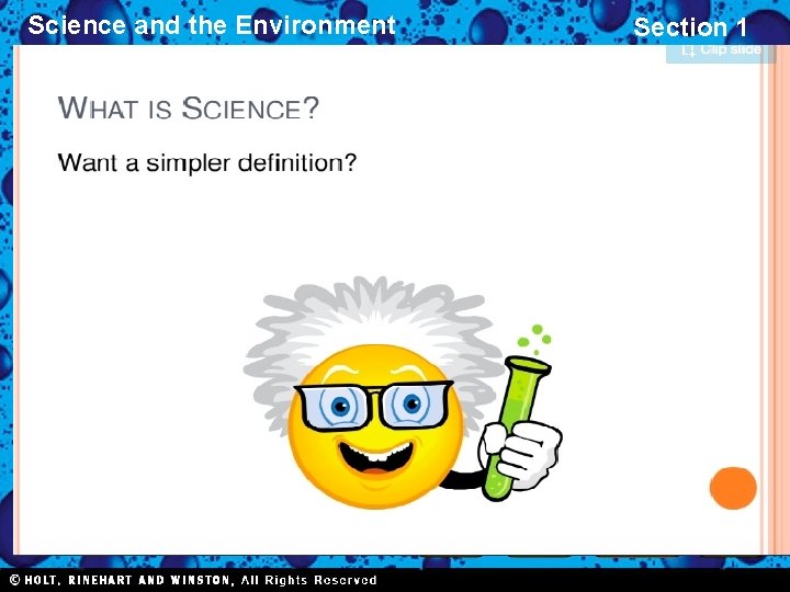 Science and the Environment Section 1 