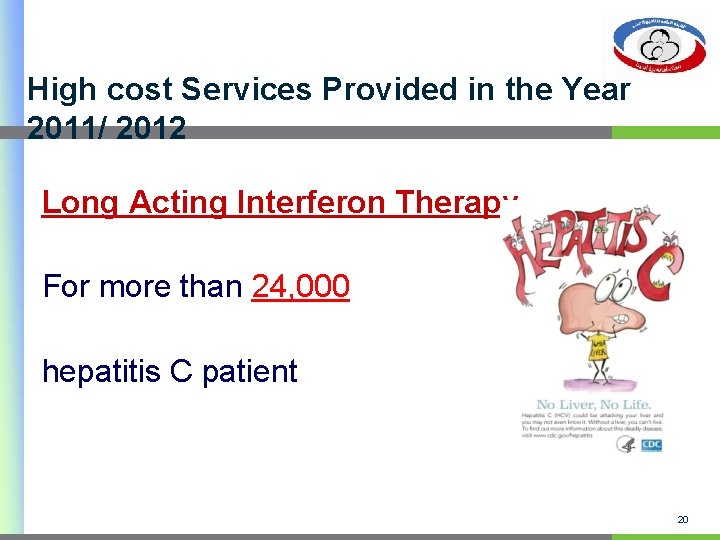 High cost Services Provided in the Year 2011/ 2012 Long Acting Interferon Therapy For