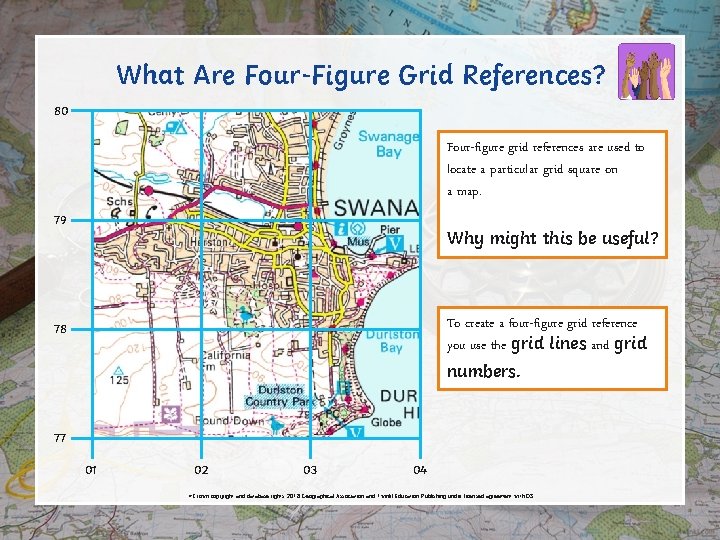 What Are Four-Figure Grid References? 80 Four-figure grid references are used to locate a