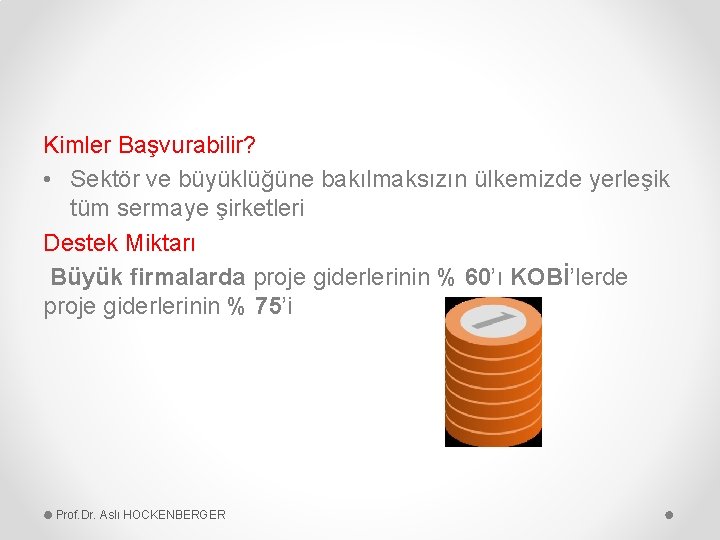 Kimler Başvurabilir? • Sektör ve büyüklüğüne bakılmaksızın ülkemizde yerleşik tüm sermaye şirketleri Destek Miktarı