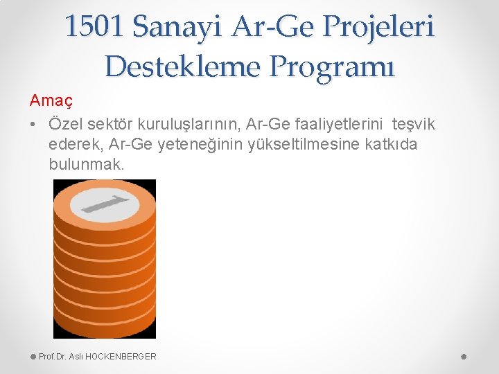 1501 Sanayi Ar-Ge Projeleri Destekleme Programı Amaç • Özel sektör kuruluşlarının, Ar-Ge faaliyetlerini teşvik