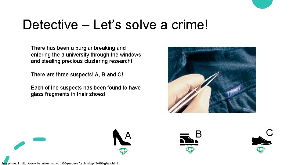 Detective – Let’s solve a crime! There has been a burglar breaking and entering Detective – Let’s solve a crime! There has been a burglar breaking and entering