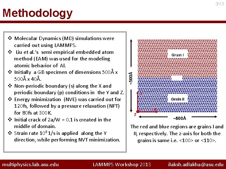 Atomic scale investigation of grain boundary structure role