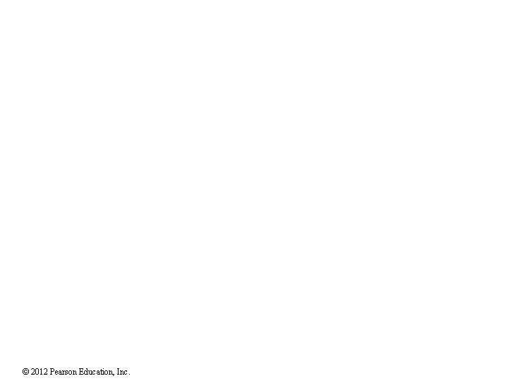 © 2012 Pearson Education, Inc. 