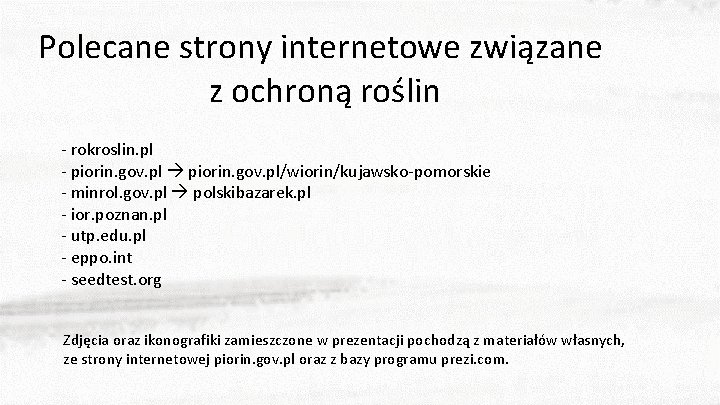 Polecane strony internetowe związane z ochroną roślin - rokroslin. pl - piorin. gov. pl/wiorin/kujawsko-pomorskie