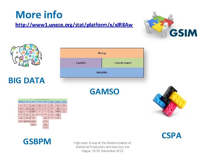 More info http: //www 1. unece. org/stat/platform/x/x. IR 8 Aw BIG DATA GAMSO GSBPM
