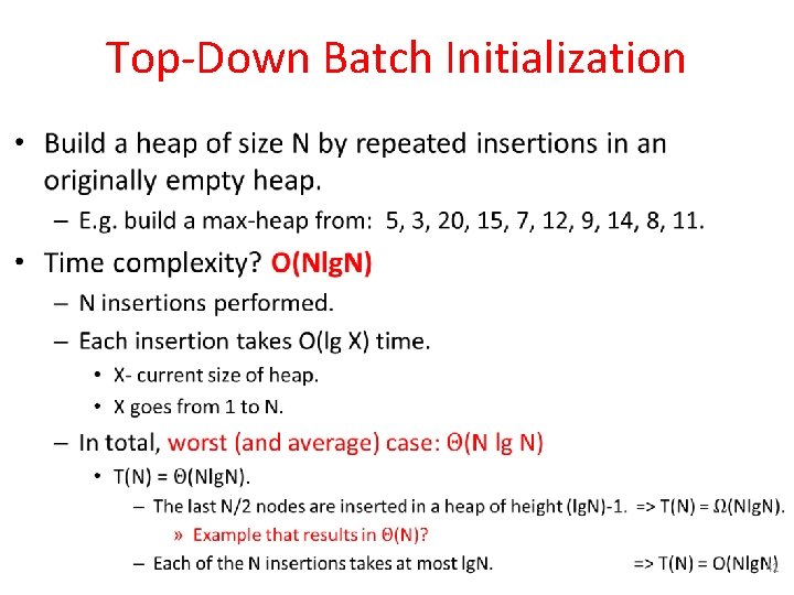 Top-Down Batch Initialization • 41 