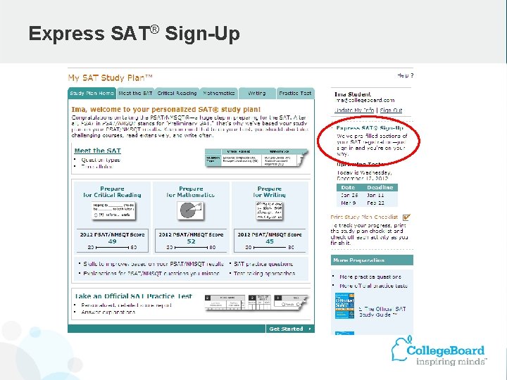 Express SAT® Sign-Up 