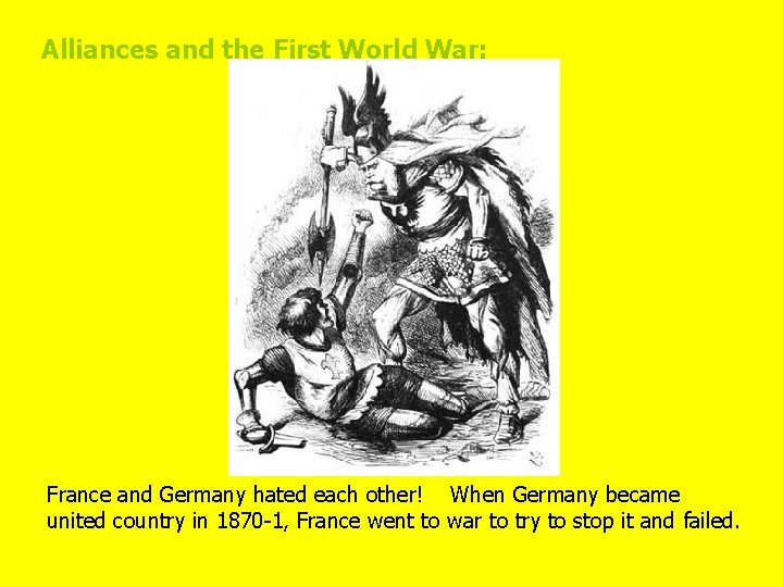 Alliances and the First World War: France and Germany hated each other! When Germany