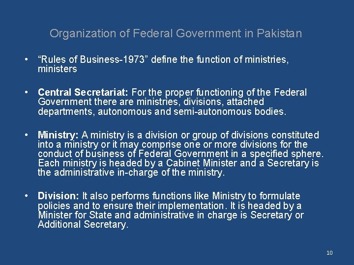 Issues in Public Administration MPA 509 Structure Of