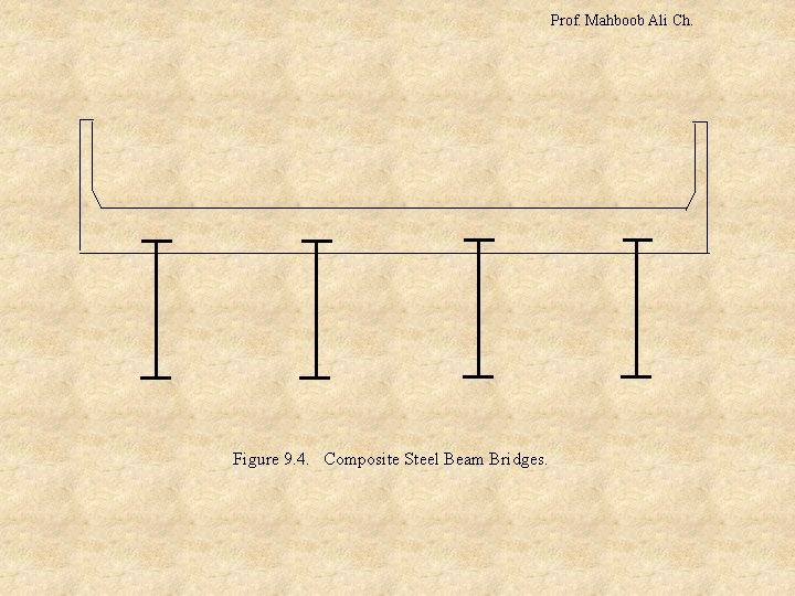 Prof. Mahboob Ali Ch. Figure 9. 4. Composite Steel Beam Bridges. 