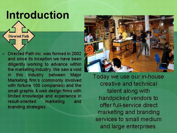 Introduction Directed Path inc. was formed in 2002 and since its inception we have