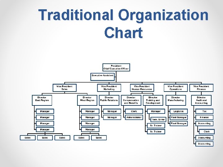 Traditional Organization Chart 
