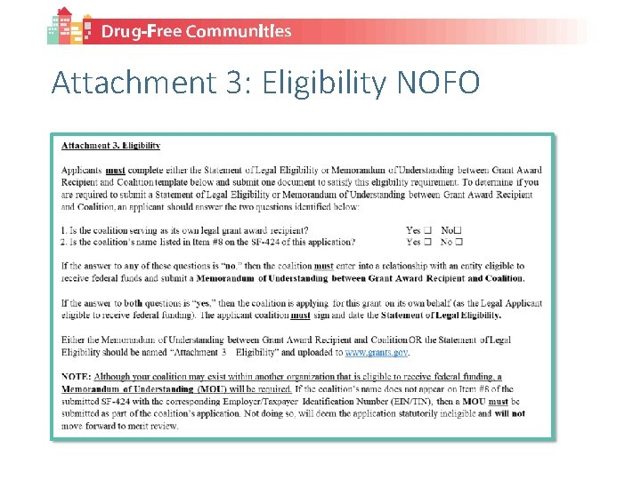 Attachment 3: Eligibility NOFO 