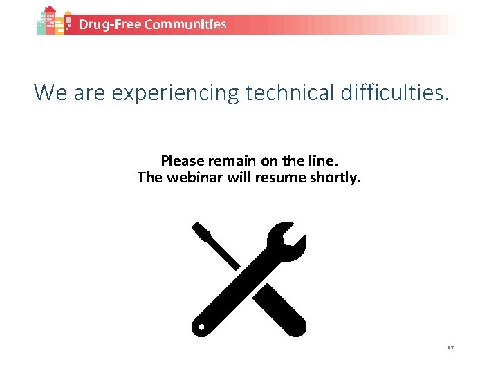 We are experiencing technical difficulties. Please remain on the line. The webinar will resume