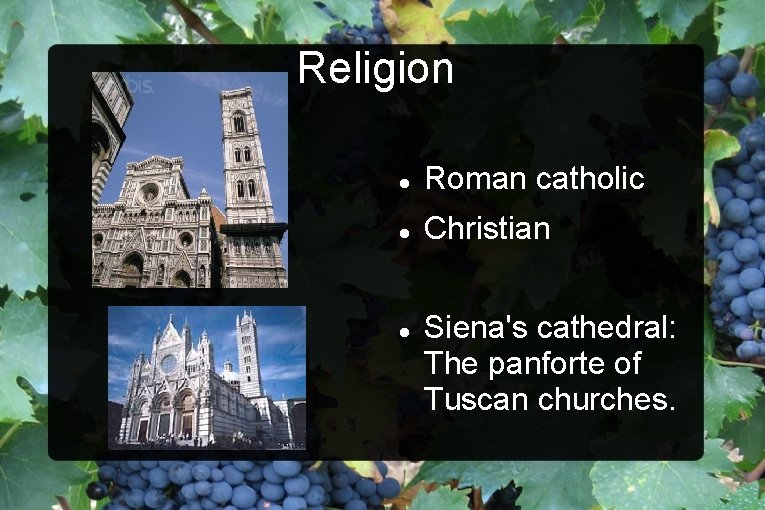 Religion Roman catholic Christian Siena's cathedral: The panforte of Tuscan churches. 