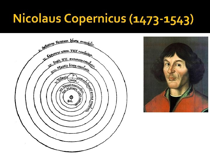 Nicolaus Copernicus (1473 -1543) 