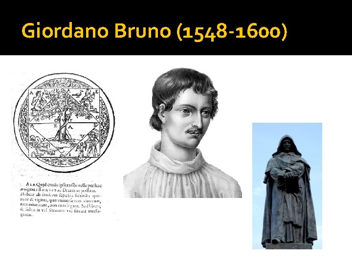 Giordano Bruno (1548 -1600) 