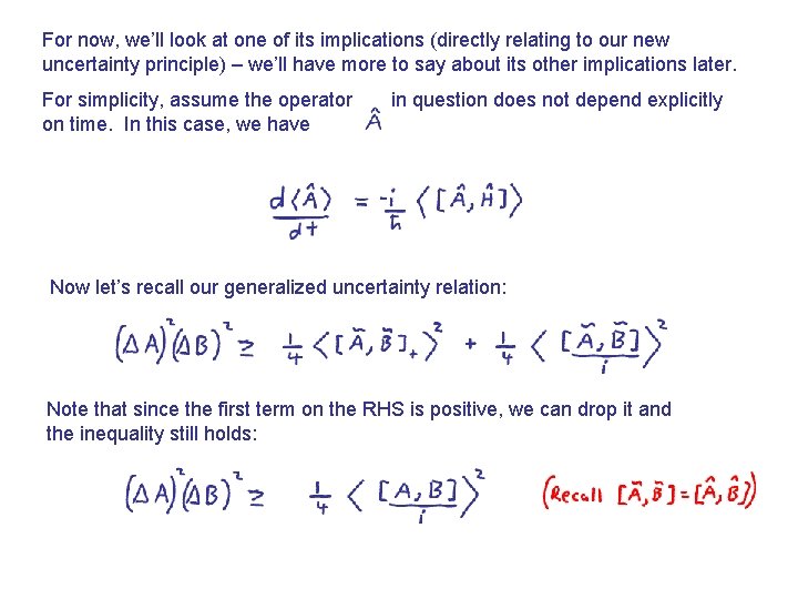 For now, we’ll look at one of its implications (directly relating to our new