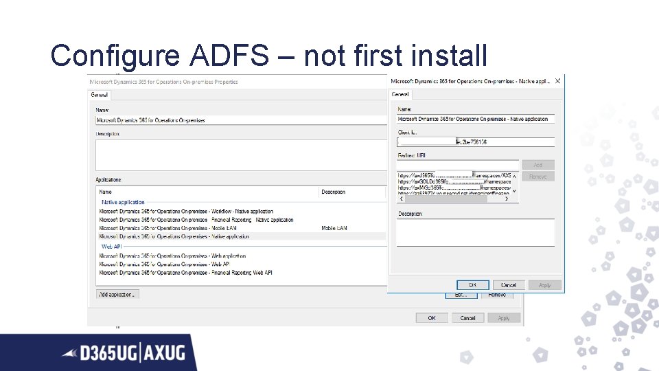 Configure ADFS – not first install 