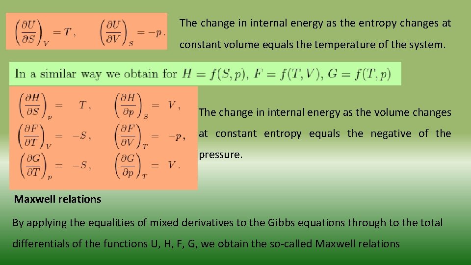 Combined formulations of the first and second laws
