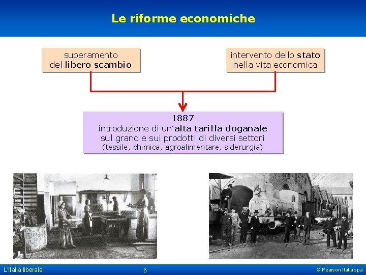 Le riforme economiche superamento del libero scambio intervento dello stato nella vita economica 1887