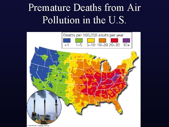 Premature Deaths from Air Pollution in the U. S. 