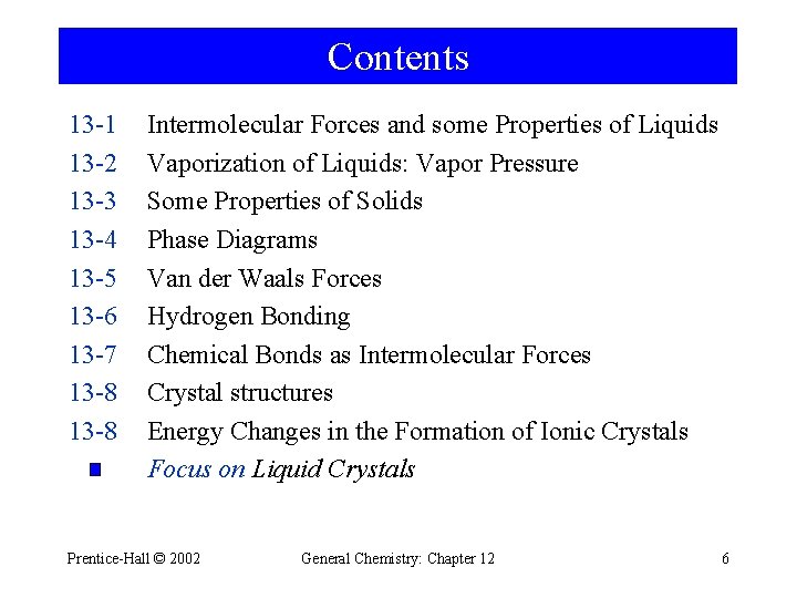 Contents 13 -1 13 -2 13 -3 13 -4 13 -5 13 -6 13