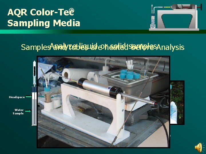 ® AQR Color-Tec Sampling Media liquid solid samples Samples. Analyze and tubes areorheated before