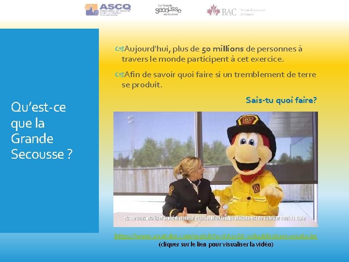  Aujourd’hui, plus de 50 millions de personnes à travers le monde participent à