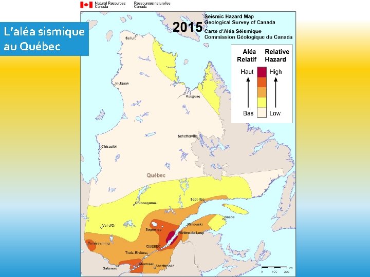 L’aléa sismique au Québec 