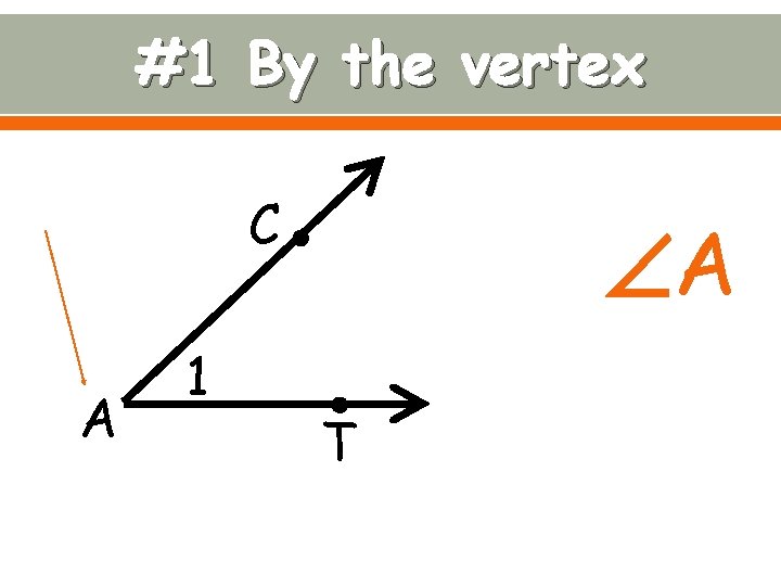 #1 By the vertex C A 1 A T 