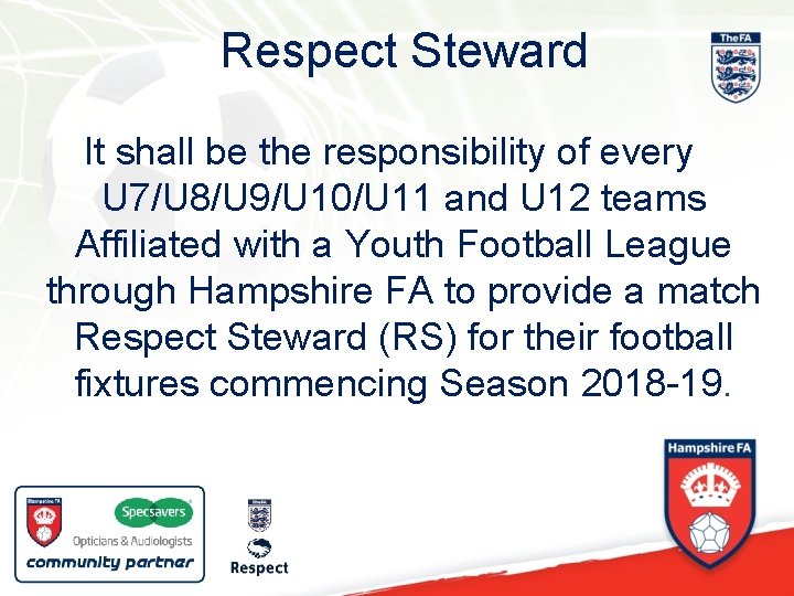 Respect Steward It shall be the responsibility of every U 7/U 8/U 9/U 10/U