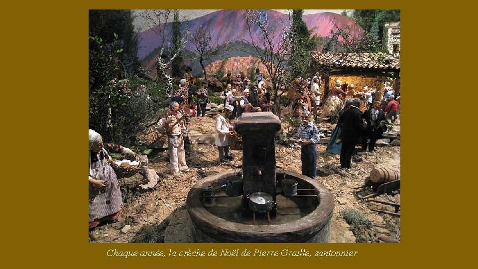 Chaque année, la crèche de Noël de Pierre Graille, santonnier 