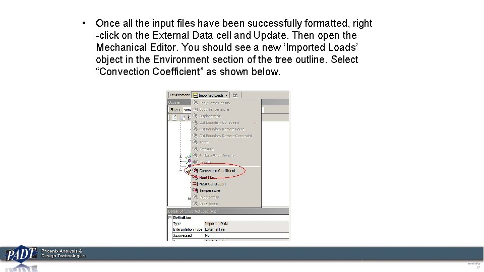  • Once all the input files have been successfully formatted, right -click on