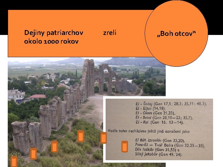 Dejiny patriarchov okolo 1000 rokov zreli „Boh otcov“ Dejiny patriarchov okolo 1000 rokov zreli „Boh otcov“
